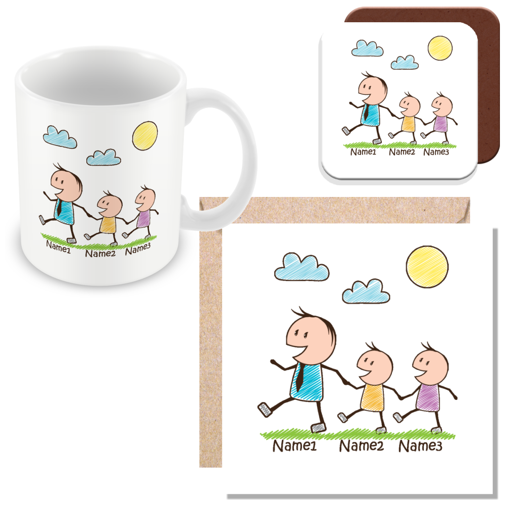 Personalised Daddy & Child Mug – Father’s Day or Birthday Gift
