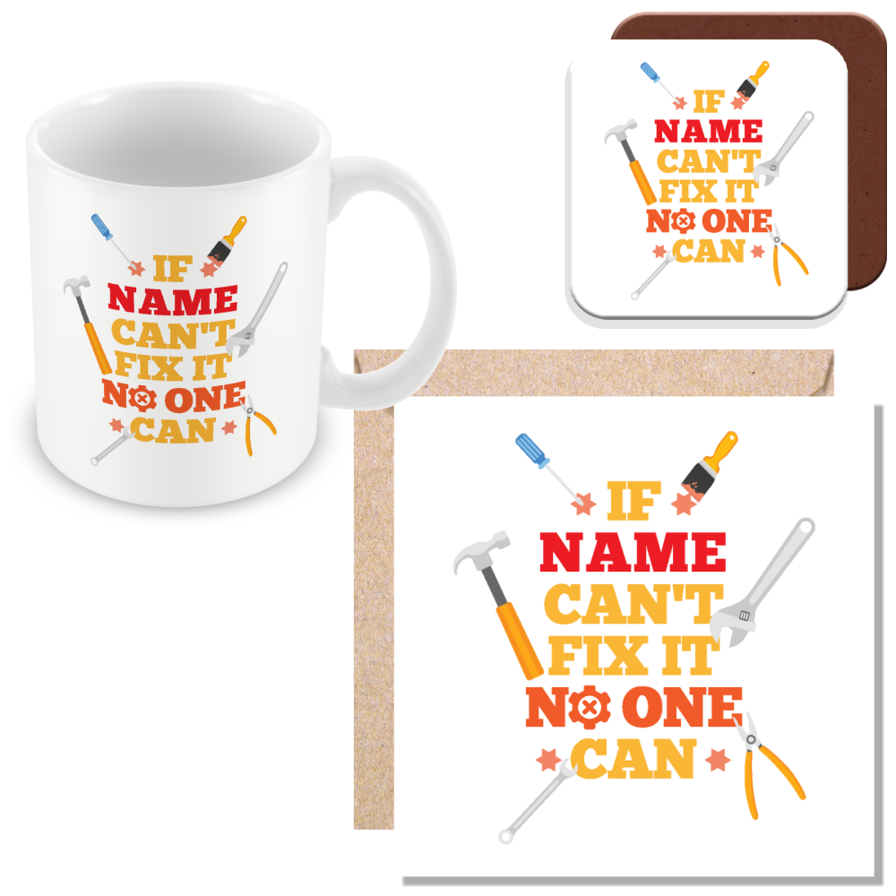Personalised If They Can't Fix It No One Can Mug - Gift for DIYers