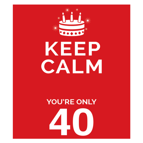 Personalised Keep Calm You’re Only Any Age Mug