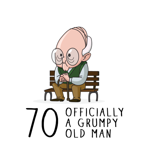 Personalised Grumpy Old Man Any Age Birthday Mug Gift