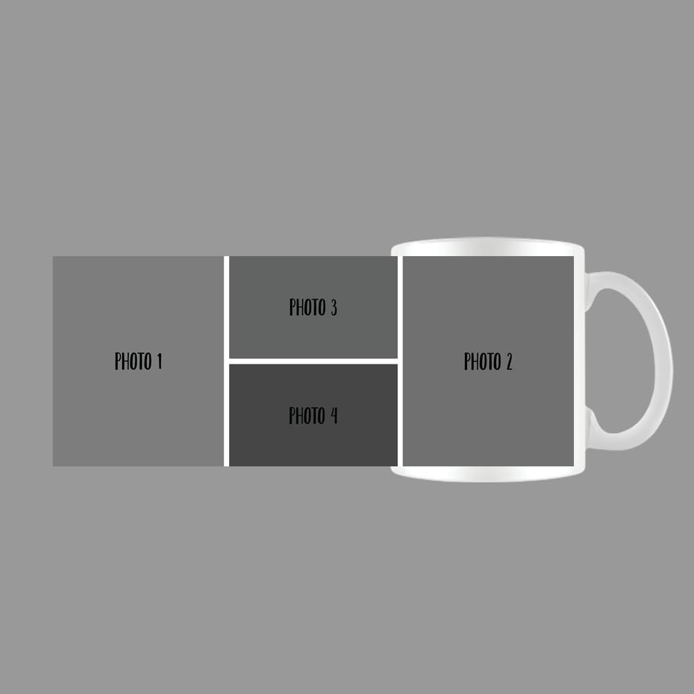 Photo Personalised Collage Mug - up to 5 photos