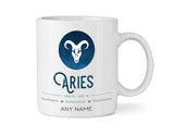 Aries Star Sign Mug - Personalised Zodiac Mug (March 21 – April 19)