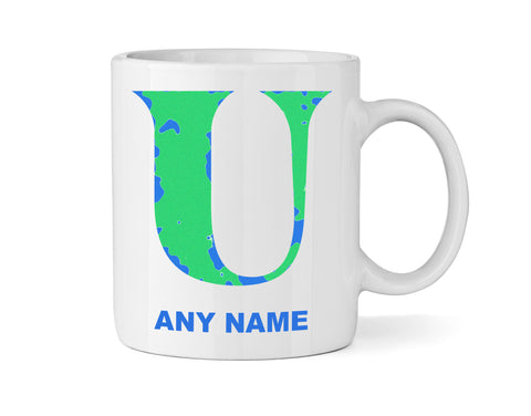 Letter U Alphabet Mug - Personalised A-Z Mug