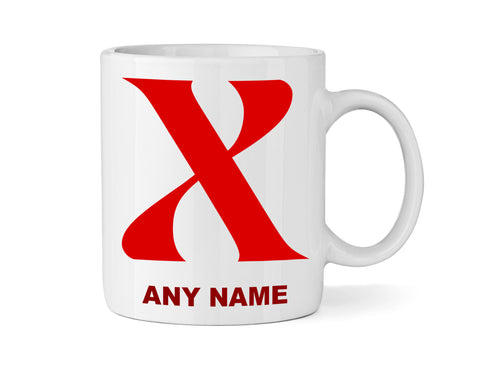 Letter X Alphabet Mug - Personalised A-Z Mug