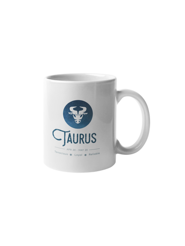 Taurus Star Sign Mug - Zodiac Mug (April 20 – May 20)