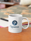 Aquarius Star Sign Mug - Zodiac Mug (January 20 – February 18)