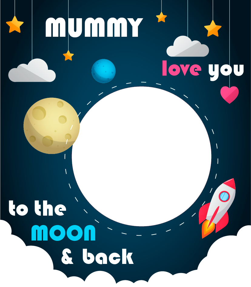 Personalised Photo Mug – “Love You to The Moon” Photo Gift