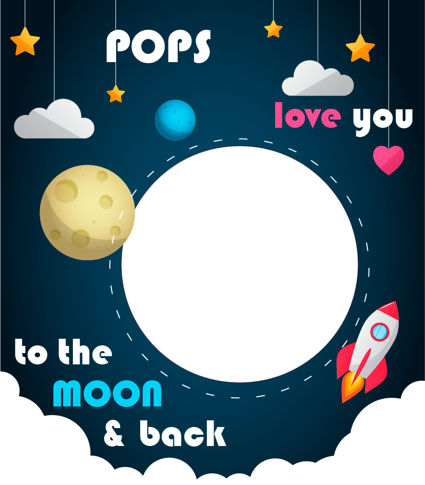 Personalised Photo Gift – “Love You to The Moon”