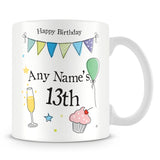 13th Birthday Party Personalised Mug