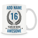 16th Birthday Awesome Design Mug
