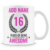 16th Birthday Awesome Design Mug