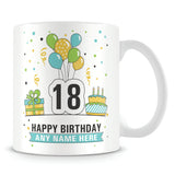 18th Birthday Balloons Mug