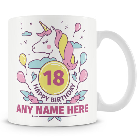 18th Birthday Unicorn Mug