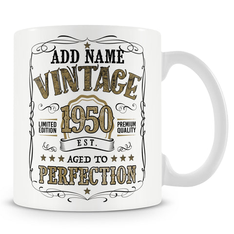 Birthday Personalised Mug - Vintage Year