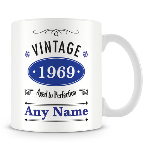 Vintage Year Birthday Personalised Mug