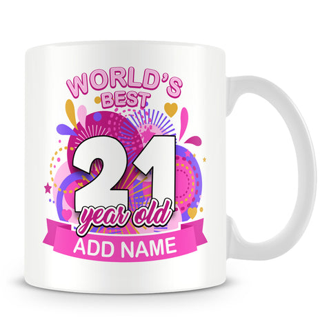 21st World's Best Birthday Mug