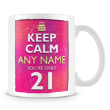 21st Birthday Keep Calm Mug