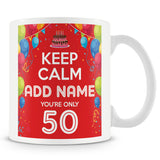 50th Birthday Mug - Keep Calm