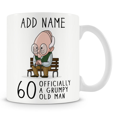 60th Birthday Grumpy Old Man Mug