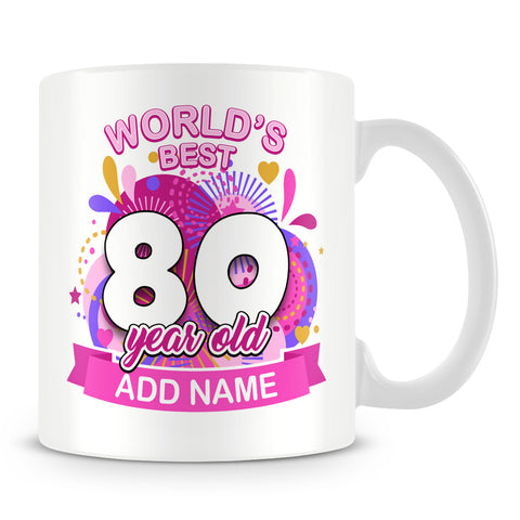 80th World's Best Birthday Mug