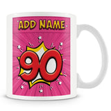 90th Birthday Comic Mug