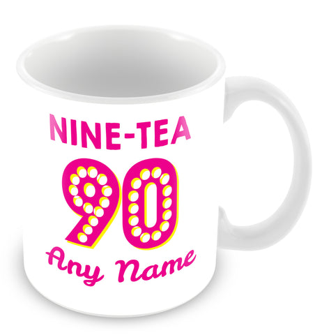 90th Birthday Tea Personalised Mug