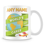 Carer Worlds Best Banner Mug