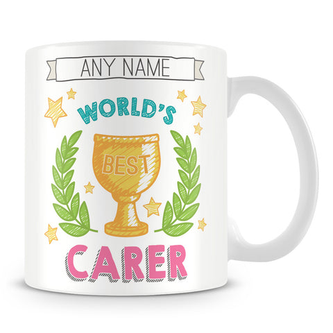 Worlds Best Carer Award Mug