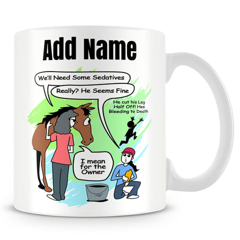Horse Mug Personalised Gift - Funny Joke Cup