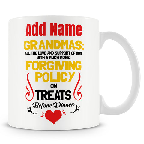 Gift For Grandma - Novelty Funny Personalised Mug