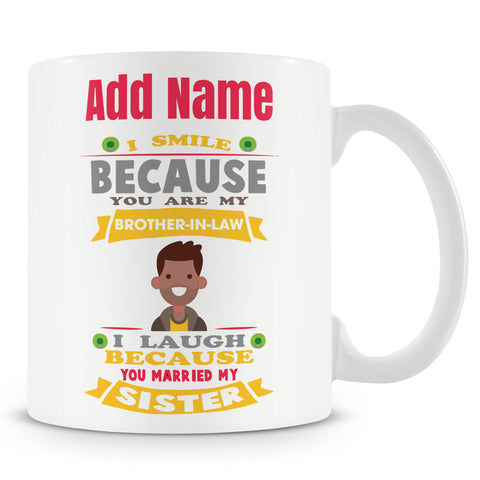 Novelty Gift For Brother-In-Law - Personalised Mug