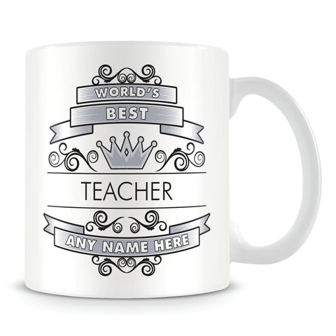 Teacher Mug - Worlds Best Shield