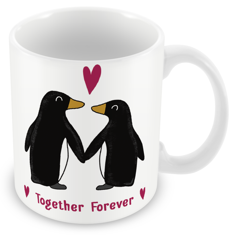Penguins Together Forever Gift - Penguin Couple in Love