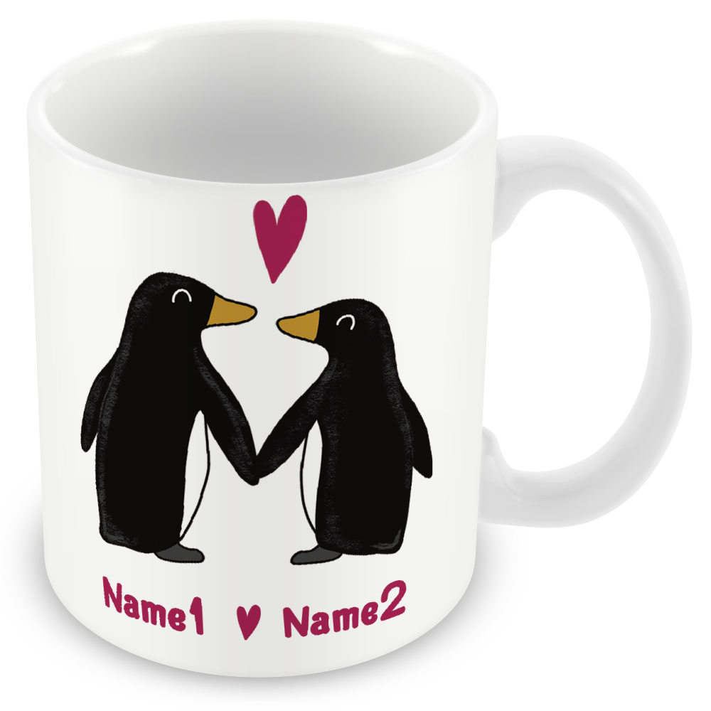 Penguins Together Forever Personalised Gift - Penguin Couple in Love