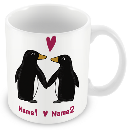 Penguins Together Forever Personalised Gift - Penguin Couple in Love