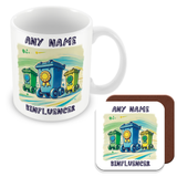 Personalised Binfluencer, Your Neighbourhood Bin Hero - Mug, Card & Coaster Gift Sets
