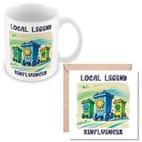 Binfluencer, Your Neighbourhood Bin Hero - Mug, Card & Coaster Gift Sets