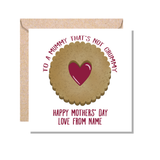 Personalised To a Mummy That's Not Crummy - Mug, Card & Coaster Gift Sets - Lovely Jammy Biscuit - Gift for Mum