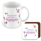 My favourite People Call Me Mummy - Mug, Card & Coaster Gift Sets - Cute Mum - Gift for Mums