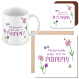 My favourite People Call Me Mummy - Mug, Card & Coaster Gift Sets - Cute Mum - Gift for Mums