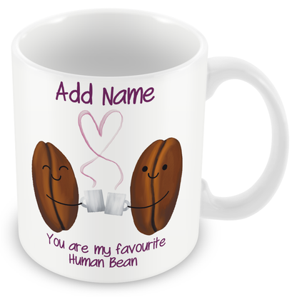 Personalised My Favourite Human Bean Gift - Couples in Love