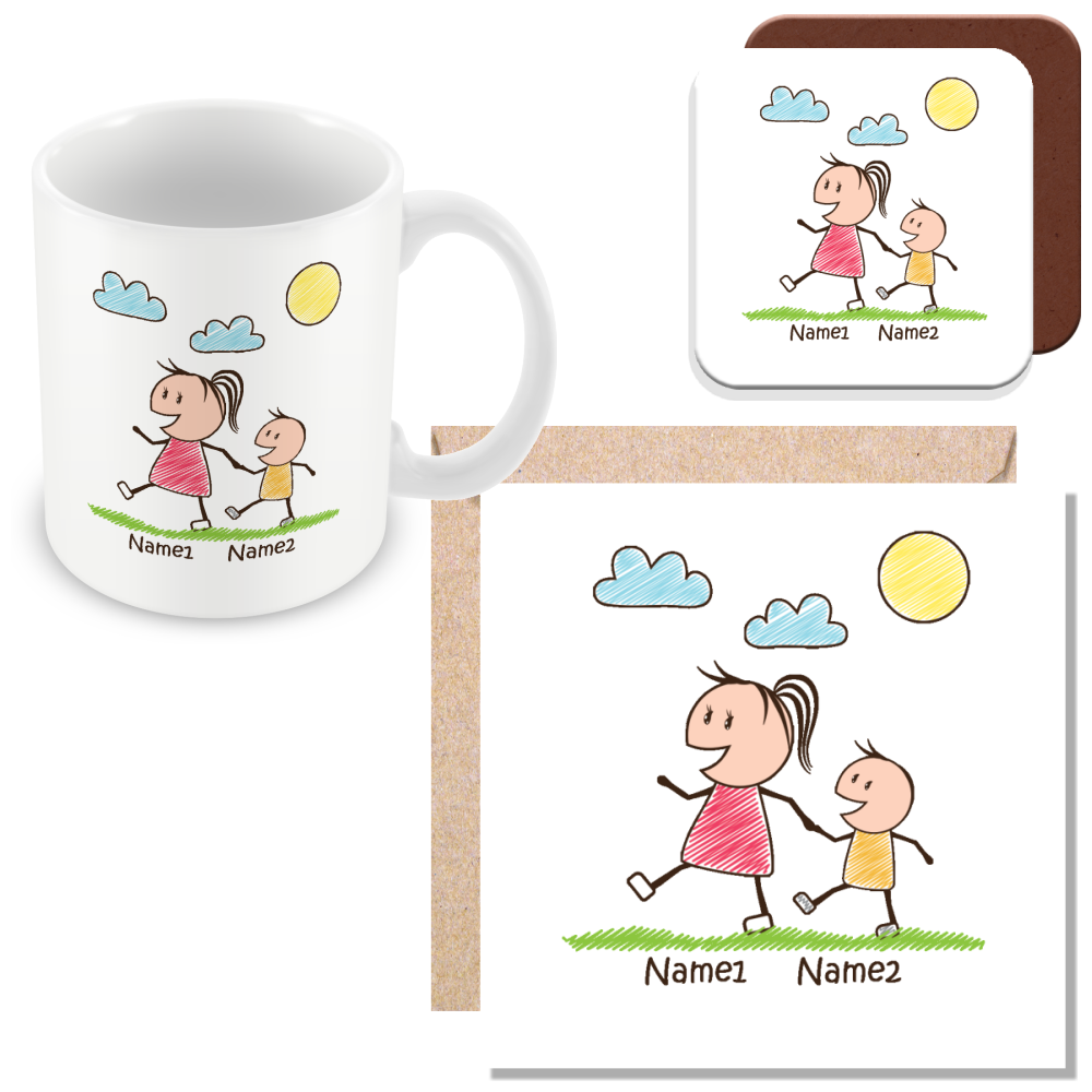 Personalised Mummy & Children Mug – Custom Mother’s Day Gift