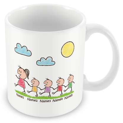 Personalised Mummy & Children Mug – Custom Mother’s Day Gift