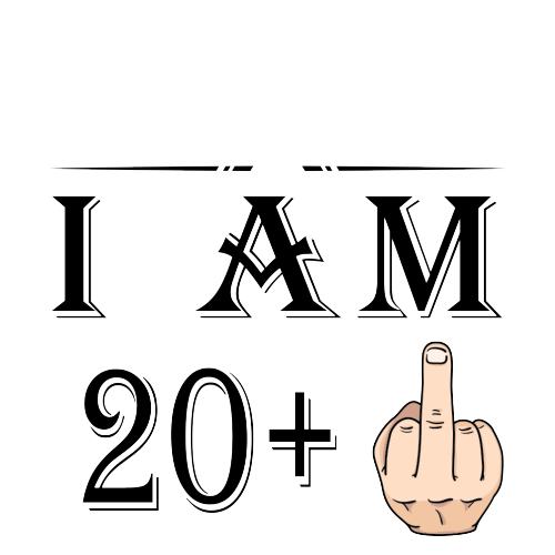 Personalised Any Age +1 Years Middle Finger – Funny Rude Gift