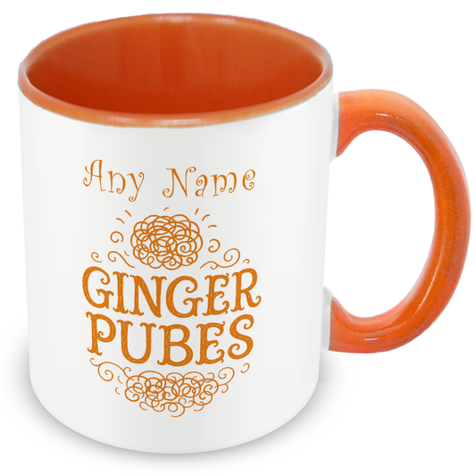 Personalised GINGER PUBES Mug – Funny Gift