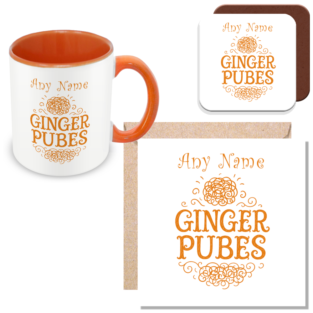 Personalised GINGER PUBES Mug – Funny Gift