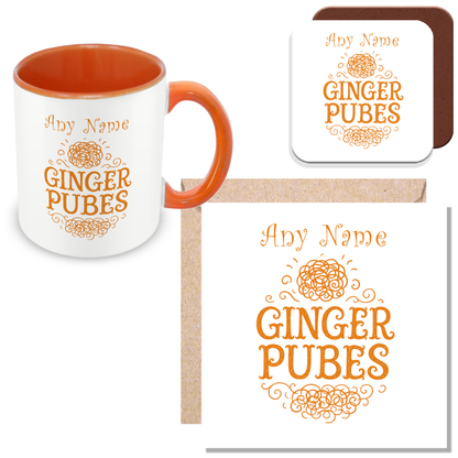 Personalised GINGER PUBES Mug – Funny Gift