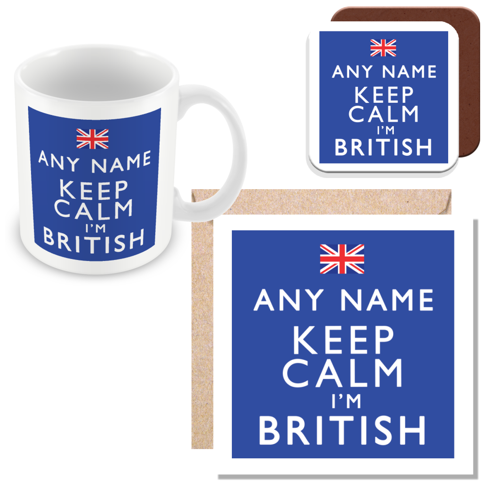 Personalised Keep Calm I’m Scottish, British, Yorkshire, Lancashire