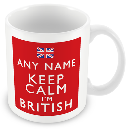 Personalised Keep Calm I’m Scottish, British, Yorkshire, Lancashire