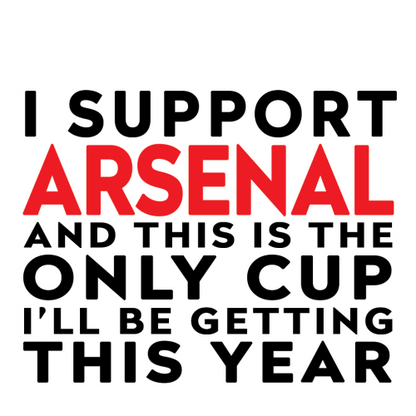Personalised Funny Football Mug Gift – I Support and This is the Only Cup I’ll Be Getting This Year – Joke Present for Football Fans